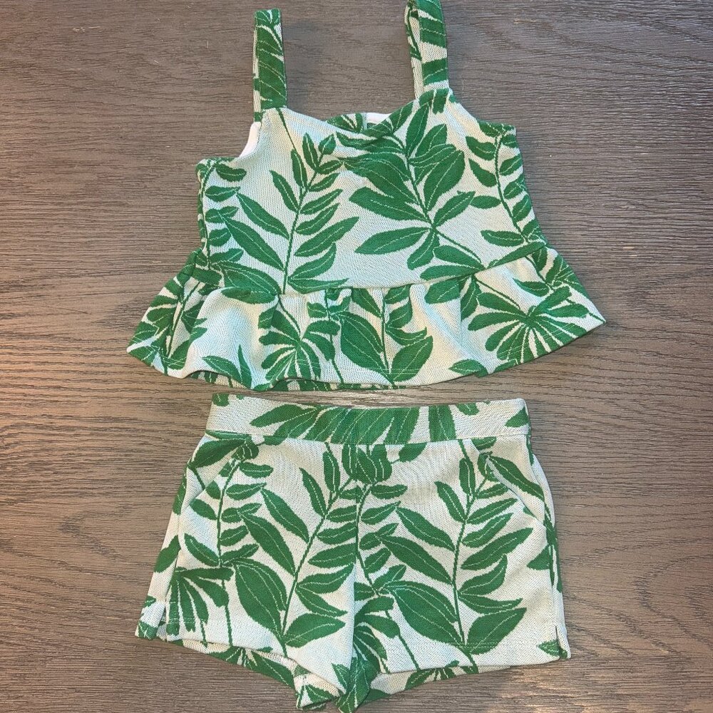 JANIE + JACK 2 piece printed outfit